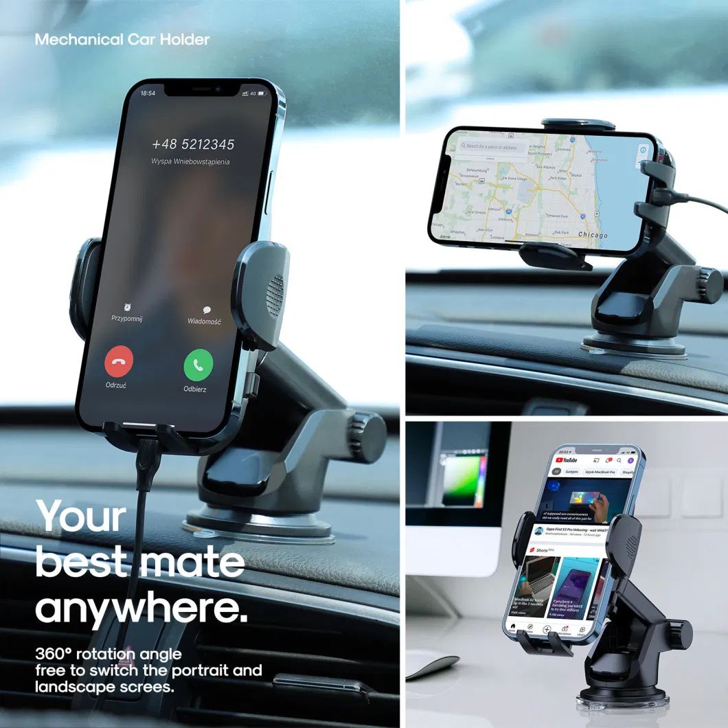 Customized Universal Car Mount Mobile Phone Holder for Car Dashboard Windshield