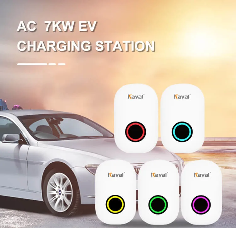 Kayal 7kw 32A 3 Phase Evse Electric Home EV Charging Wallbox Station