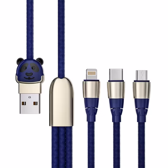 OEM/ODM 120 W 6 A USB-Datenkabel, Zinklegierung, Typ C, verdickte LED-Anzeige, schnelles Telefon-Lade-Datenkabel