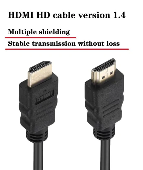HDMI-HDMI-Kabelformteil, vergoldetes High-Definition-Speed-HDMI-Kabel, 4K 1080P
